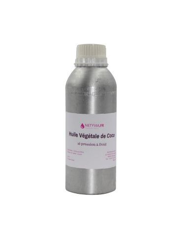 Huile Végétale vierge de coco biologique (Cocos nucifera)   1L